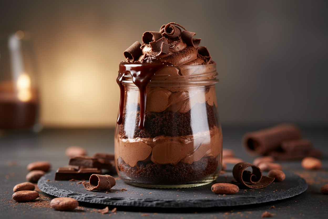 Savor the sweetness of self-love with every spoonful. Thick chocolatey layers, sweet vibes, and confidence baked in.confidence cake jar